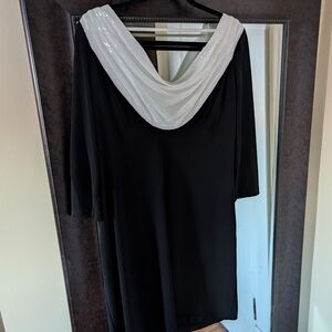 Calvin Klein Black and White Dress
